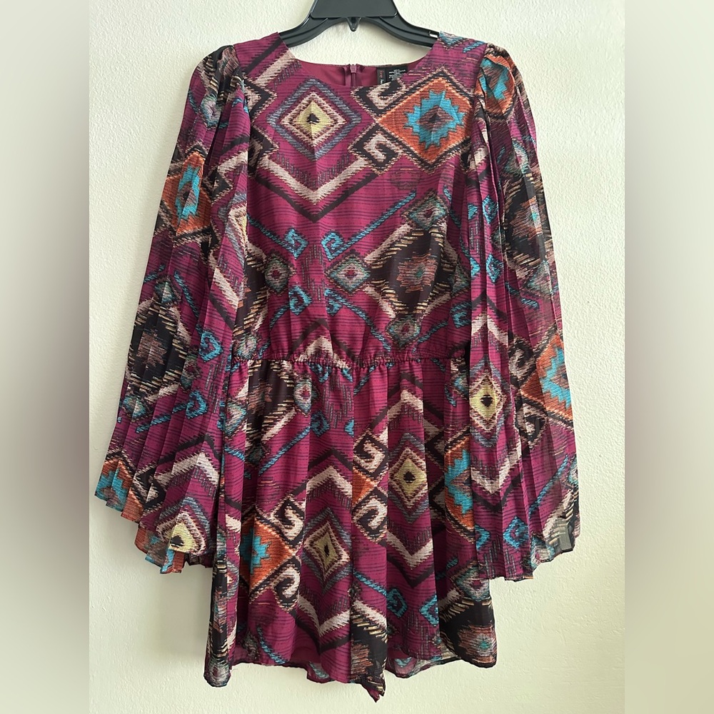 Fire Los Angeles Multicolor Boho Romper